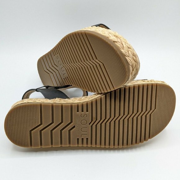 Naturalizer Espadrille Women's Ankle Strap Open Toe-- Black - Picture 3 of 8